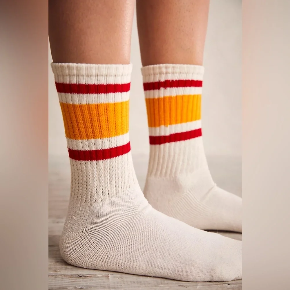 New🌟Free People-Retro Stripe Tube Socks